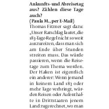 Mallorca Zeitung MZ: "Leser fragen die MZ, Barbara Pohle antwortet."