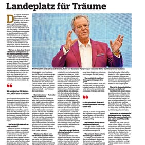 Mallorca Magazin; Oktober/2023: „Mallorca ist ein Landeplatz für Träume."