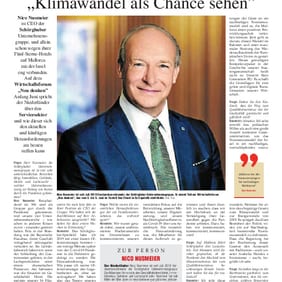 Mallorca Magazin: „Klimawandel als Chance sehen" (Nico Nusmeier)