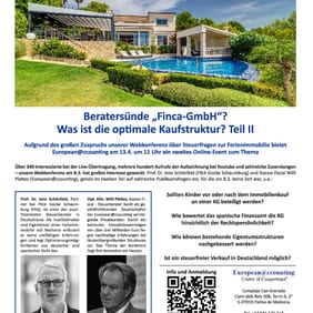 Mallorca Magazin; 14/2021: Beratersünde „Finca-GmbH"?
