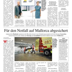 Mallorca Magazin 52/2020: „Für den Notfall auf Mallorca abgesichert."