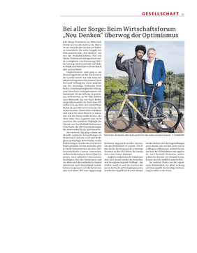 Bei aller Sorge: Beim Wirtschaftsforum NEU DENKEN überwog der Optimismus
