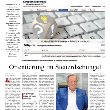 Mallorca Magazin 2019; "Orientierung im Steuerdschungel"; Steuerrecht ist für die meisten Normalbürger ein Buch mit sieben Siegeln
