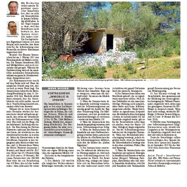 Mallorca Zeitung Nr. 857 - 6. Oktober 2016: "Reale Steuer auf fiktive Beträge"