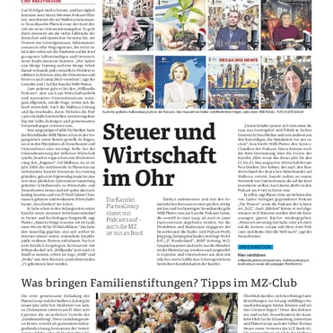 Artikel in der Mallorca Zeitung über die Zusammenarbeit mit der PlattesGroup