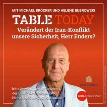 Podcast Thumbnail mit Porträt von Tom Enders