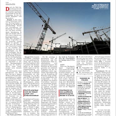 Mallorca Magazin 38/2018; "So können Bauträger Steuern sparen"; Durch die Wahl länderübergreifender Investitionsstrukturen entstehen signifikante