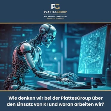 Roboter an einem Bildschirm