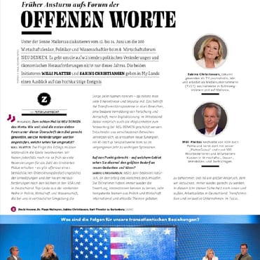 Früher Ansturm aufs Forum der offenen Worte