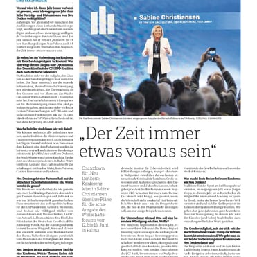 "Der Zeit immer etwas voraus sein"