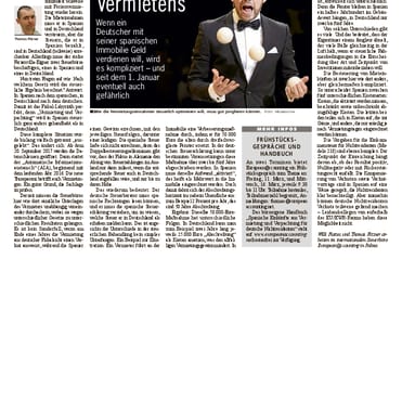 Mallorca Zeitung Nr. 825 - 25. Februar 2016: "Die Tücken des Vermietens."