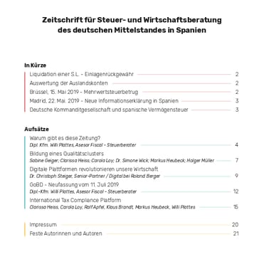 ITCP Zeitschrift Ausgabe 1 2019