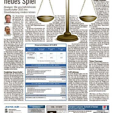 Mallorca Zeitung Nr. 764 - 24. Dezember 2014: "Neu Zahlen, neues Spiel."