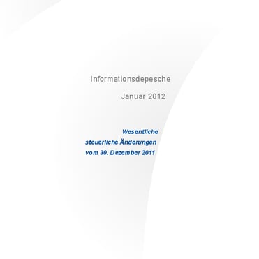 Mandantendepesche Januar 2012