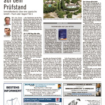 Mallorca Zeitung Nr. 696 - 5. September 2013: "Wunderformel auf dem Prüfstand." Mit Willi Plattes und Thomas Fitzner