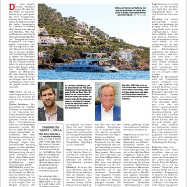 Mallorca Magazin 37/2018; "Eine Goldgrube für das Finanzamt"; Die Steuerexperten Dr. Christian Kahlenberg (Flick Gocke Schaumburg, Berlin)