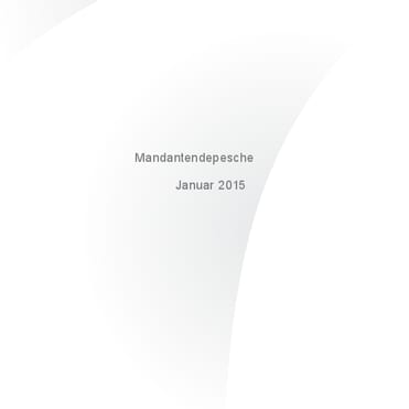 Mandantendepesche Januar 2015