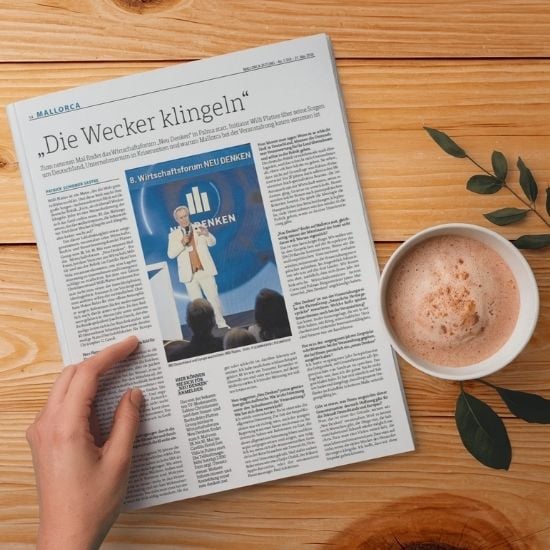 Willi Plattes im Interview der Mallorca Zeitung über NEU DENKEN: "Die Wecker klingeln"