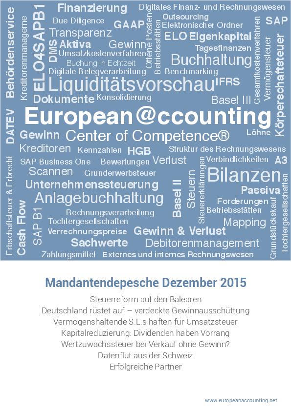 Mandantendepesche Dezember 2015