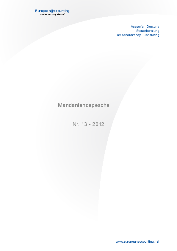 Mandantendepesche Dezember 2012 Teil2