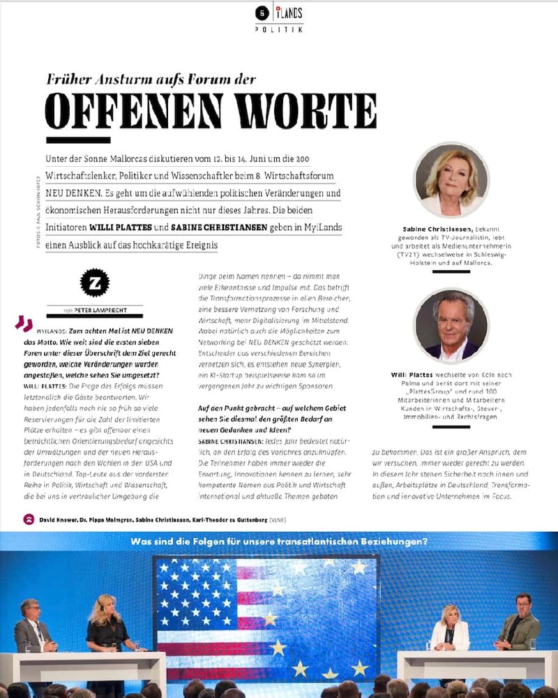 Früher Ansturm aufs Forum der offenen Worte