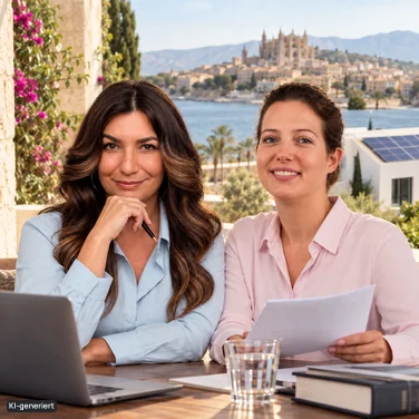Timothea Imionidou, Podcast Producerin, und Claudia Schittelkopp